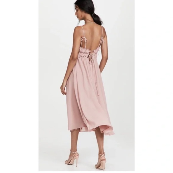 NWT OPT One Pretty Thing Gigi Ruffle Chiffon Dress XS - Picture 3 of 13